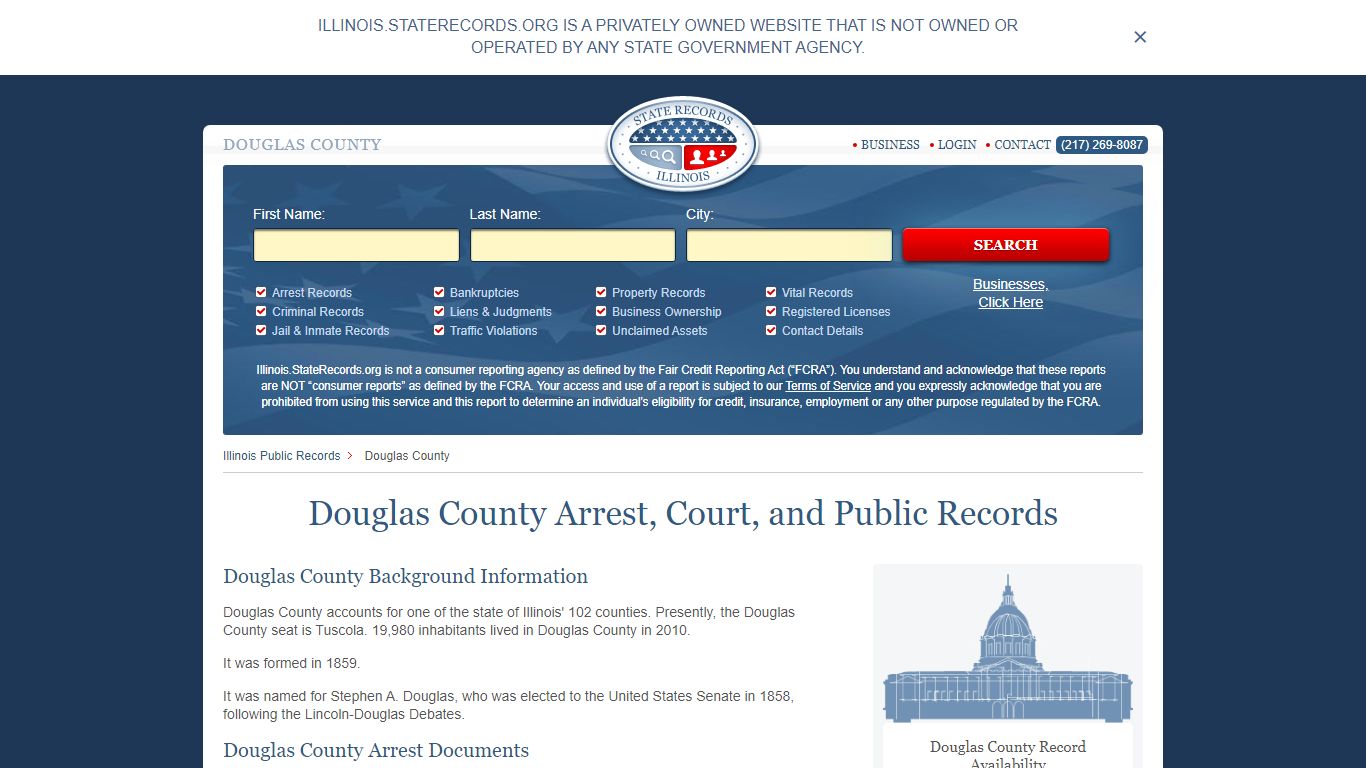 Douglas County Arrest, Court, and Public Records