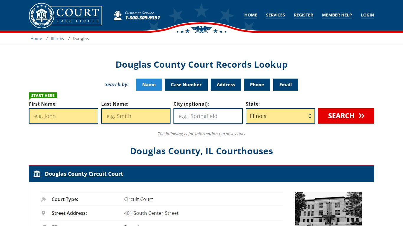 Douglas County Court Records | IL Case Lookup