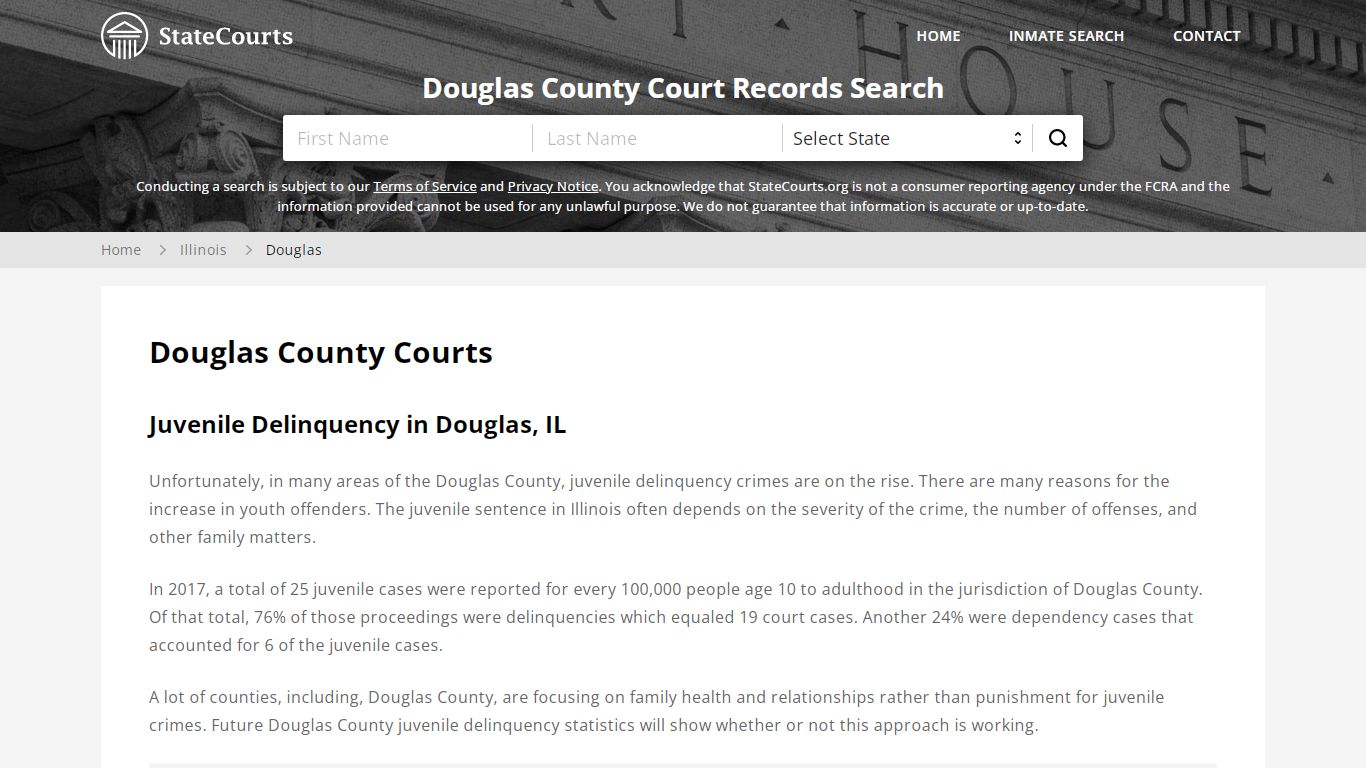 Douglas County, IL Courts - Records & Cases - StateCourts