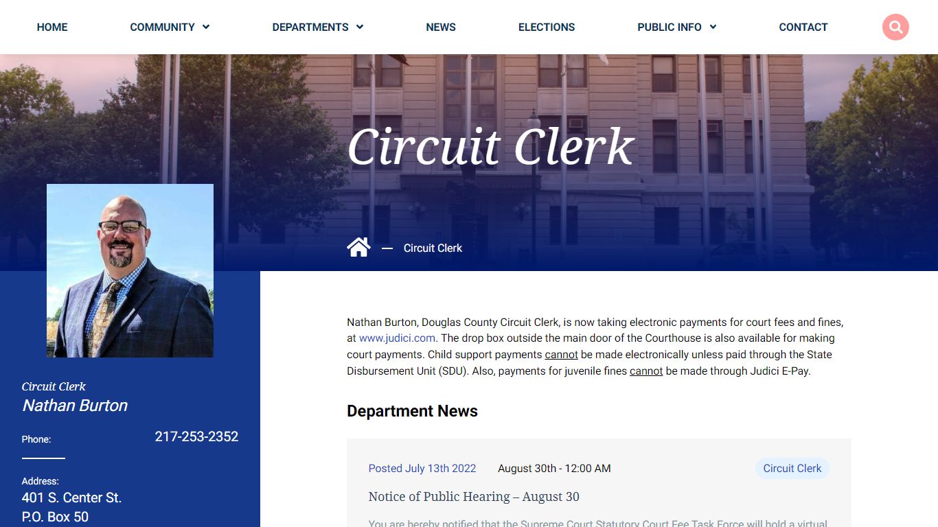 Circuit Clerk | Douglas County, IL