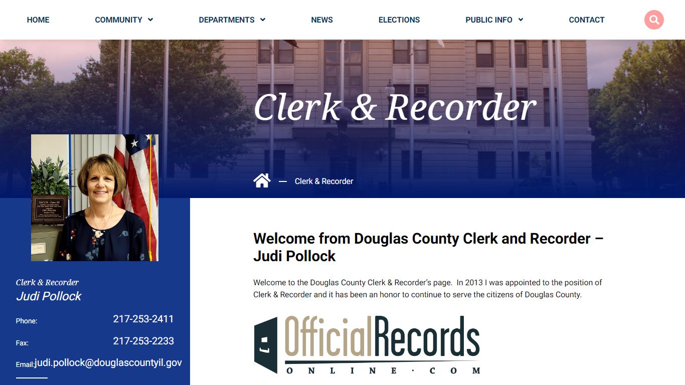 Clerk & Recorder | Douglas County, IL